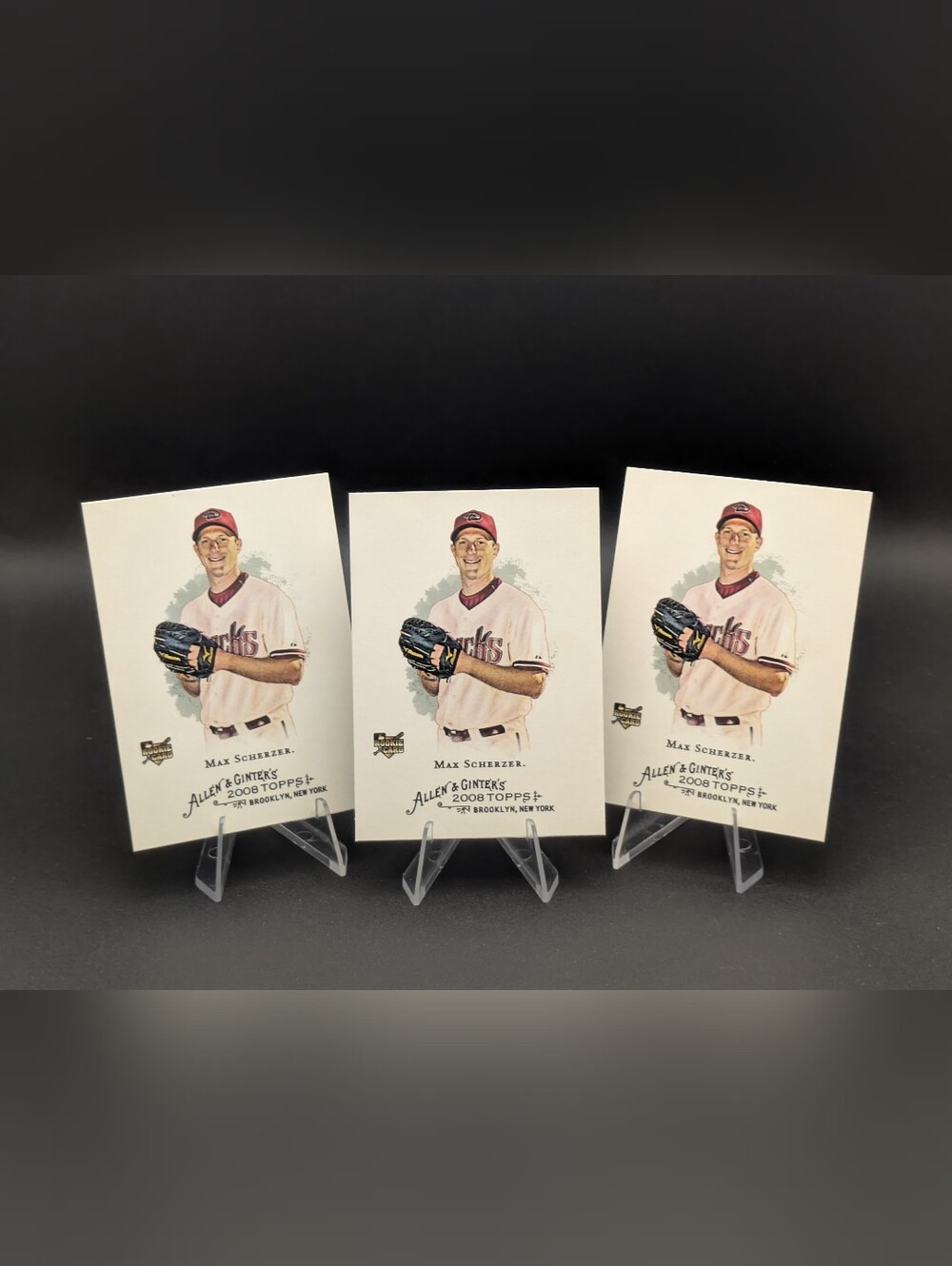 2008 Topps Allen & Ginter 297 Max Scherzer RC Rookie x3 Tigers D-Backs Nationals